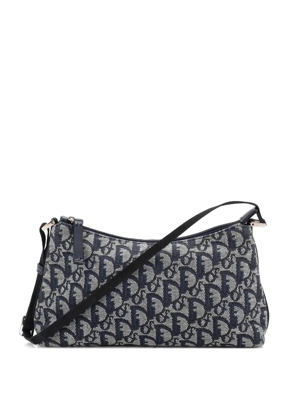 Christian Dior Pre-Owned Vintage Trotter Pochette Shoulder Bag Diorissimo Canvas Small hobo bag - Blu