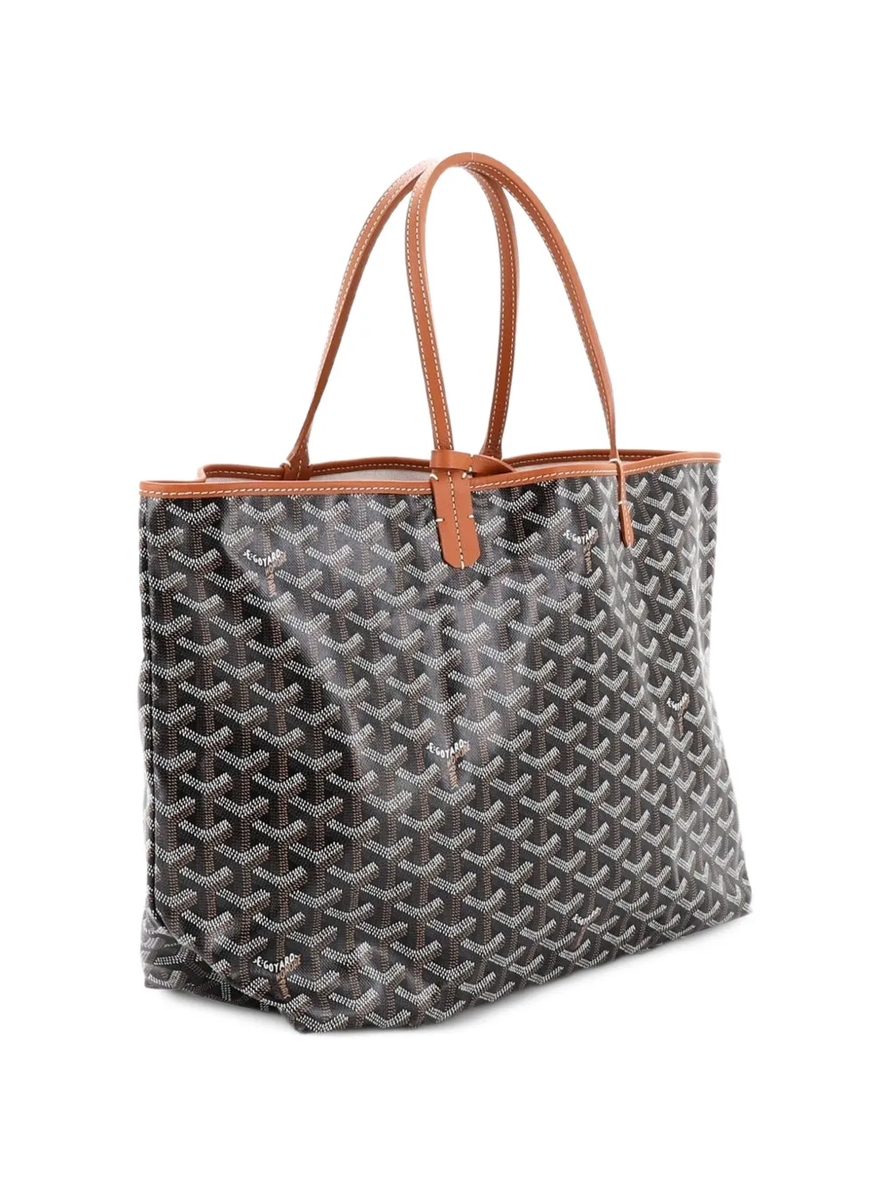  Goyard Pre-owned Saint Louis Coated Canvas Pm Tote Bag - Brown 