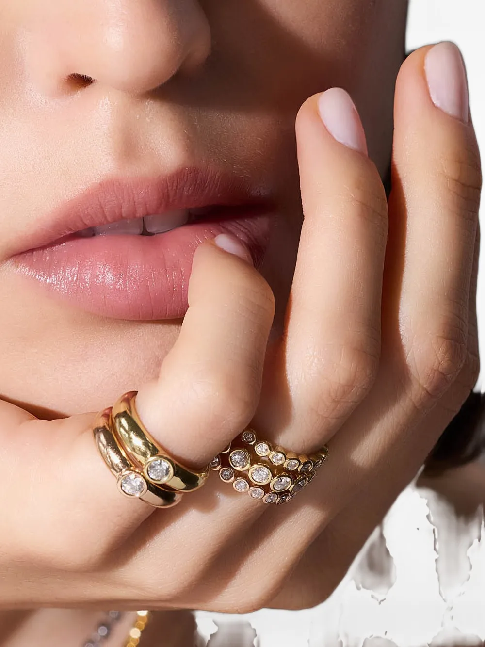 Walters Faith diamond bezel ring - Oro