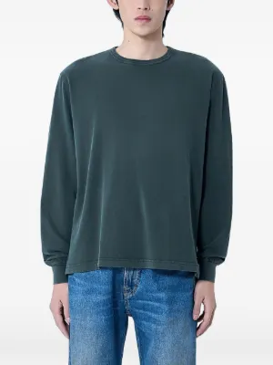 Wales Bonner Crown Striped long-sleeve T-shirt | Neutrals