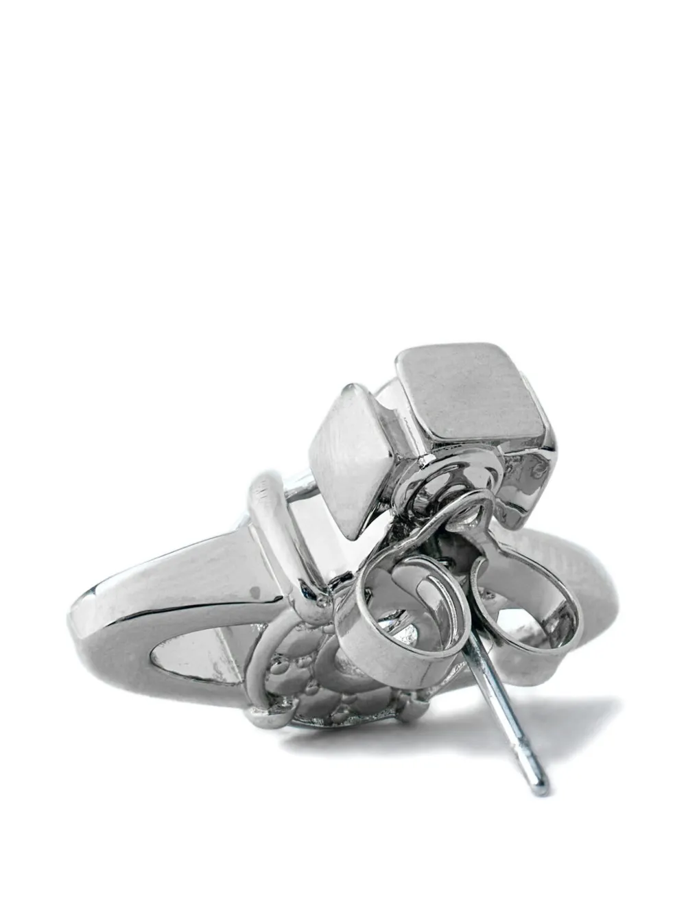 Vivienne Westwood Orb crystal stud earrings - Argento