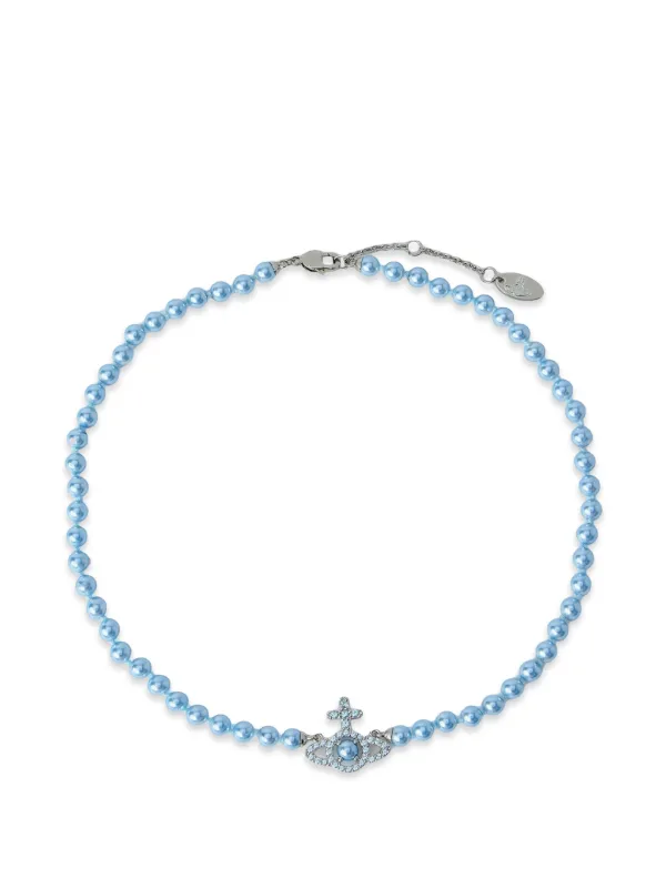 Vivienne Westwood Orb ペンダント パール ネックレス | ブルー 