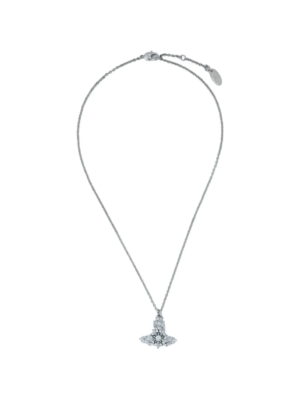 Vivienne Westwood crystal-embellished pendant necklace - Argento