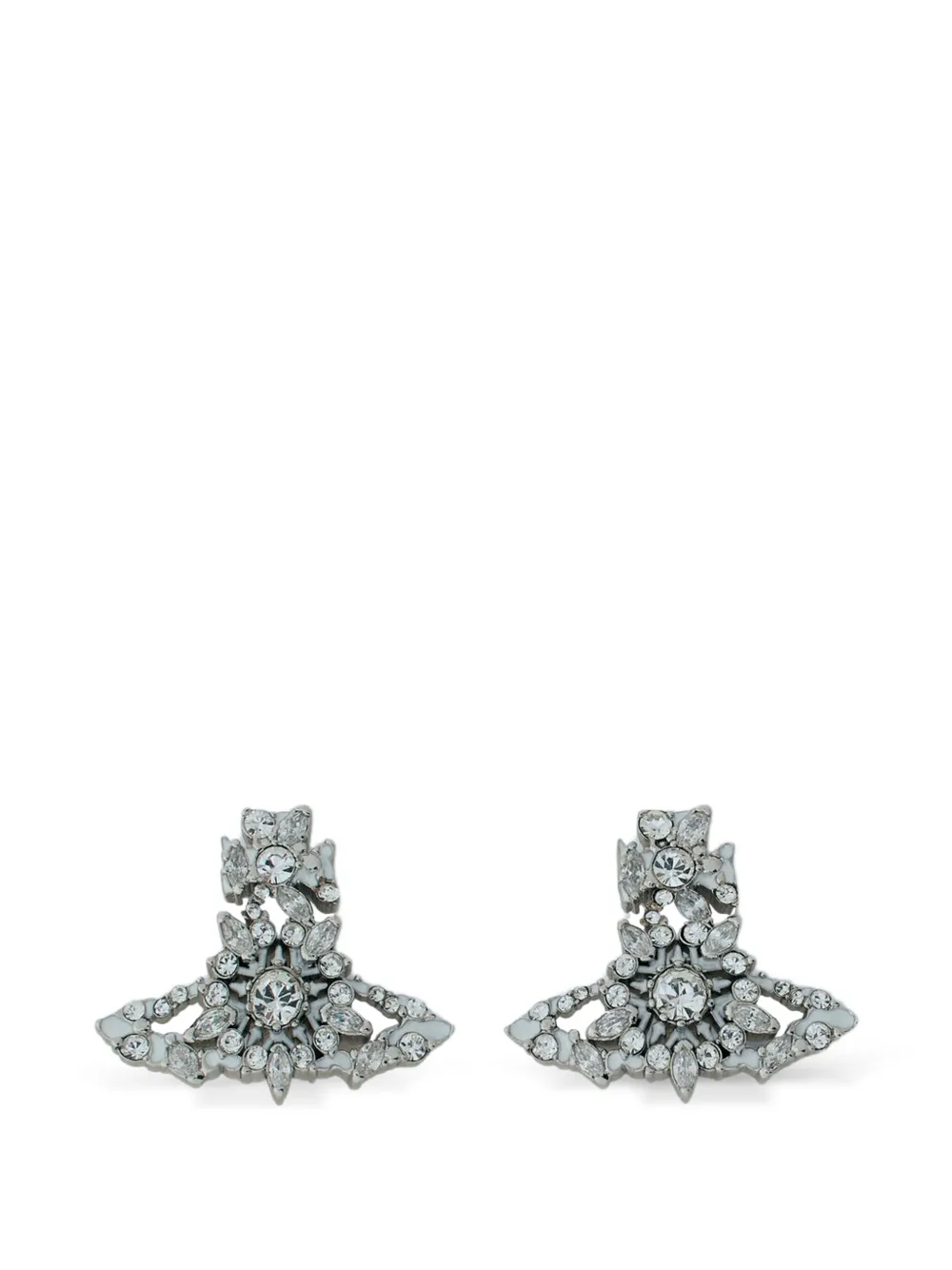 Vivienne Westwood embellished earrings - Argento