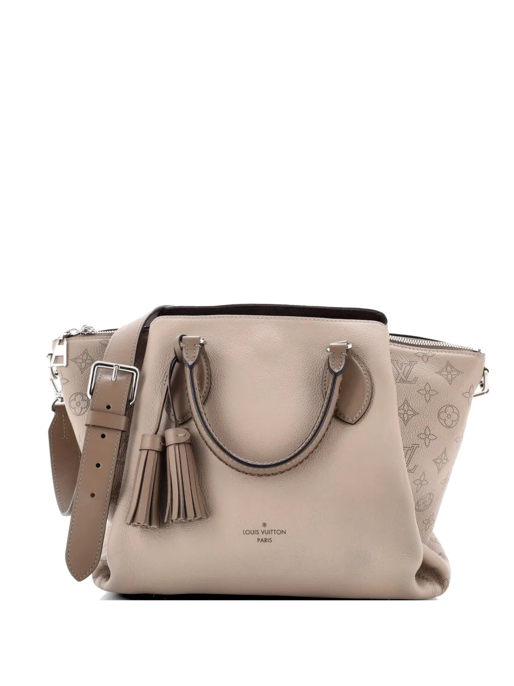 Louis Vuitton Pre-Owned Haumea Handbag Mahina Leather satchel - Toni neutri