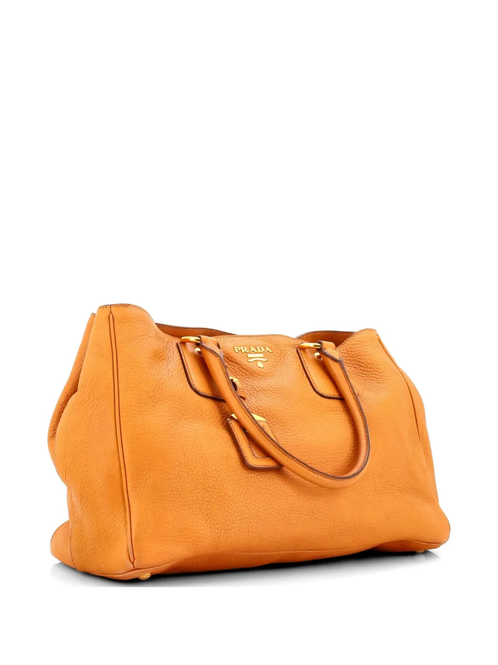 Prada Pre-Owned Convertible Shopper Vitello Daino Large tote bag - Arancione