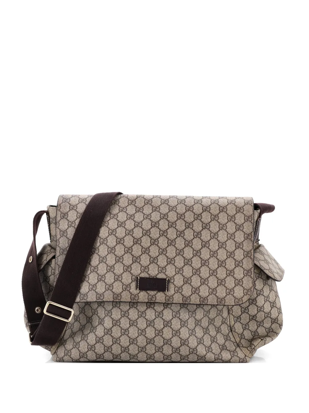 Gucci Pre-Owned Diaper Bag GG Coated Canvas crossbody bag - Marrone