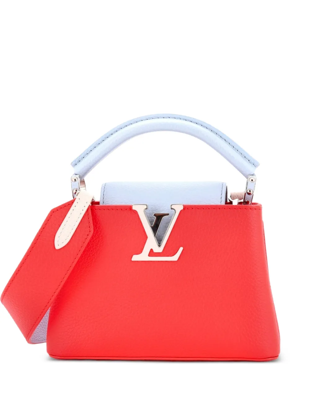 Louis Vuitton Pre-Owned Capucines Bag Leather Mini satchel - Blu