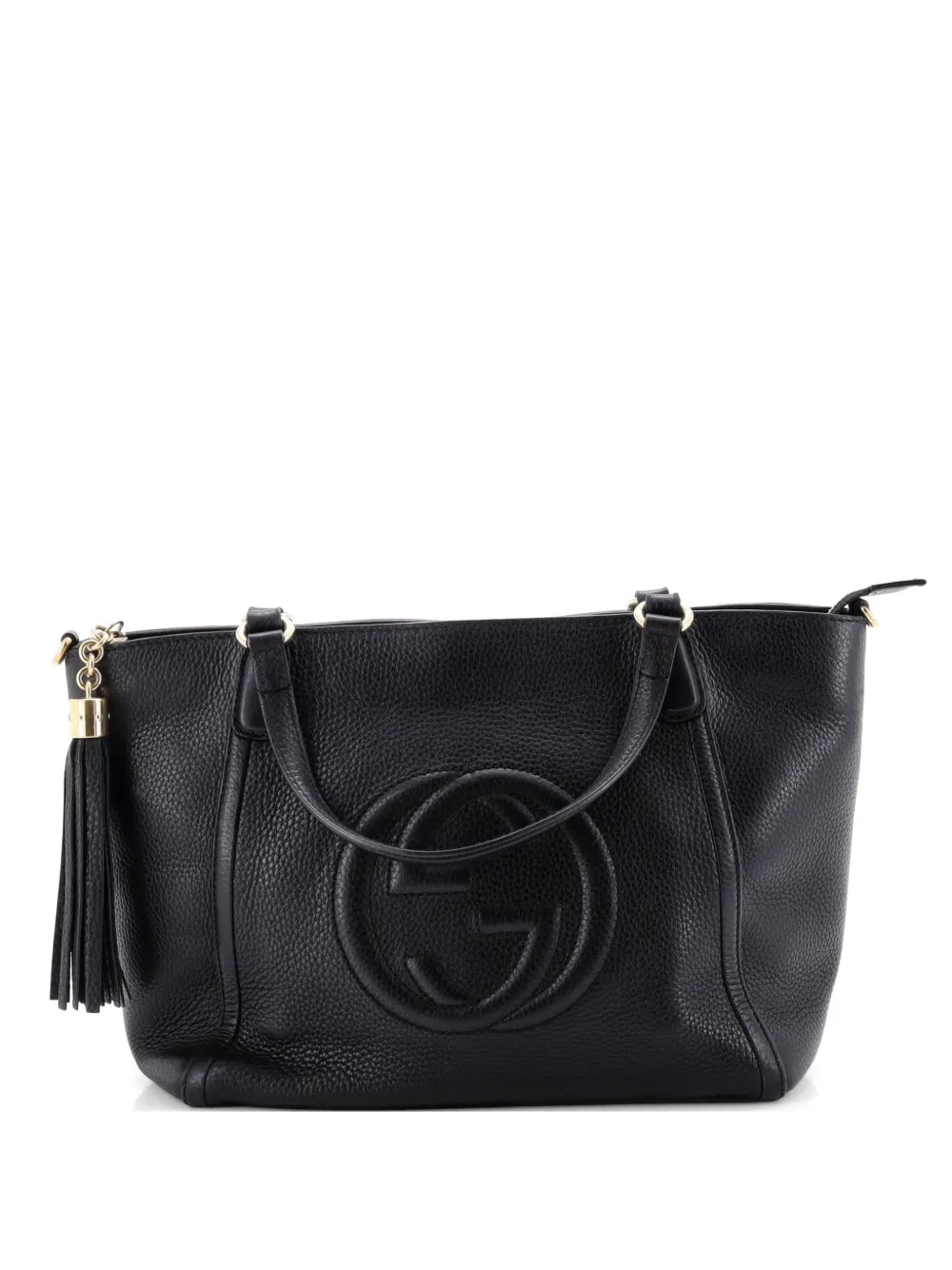 Gucci Pre-Owned Soho Convertible Top Handle Bag Leather Small satchel - Black