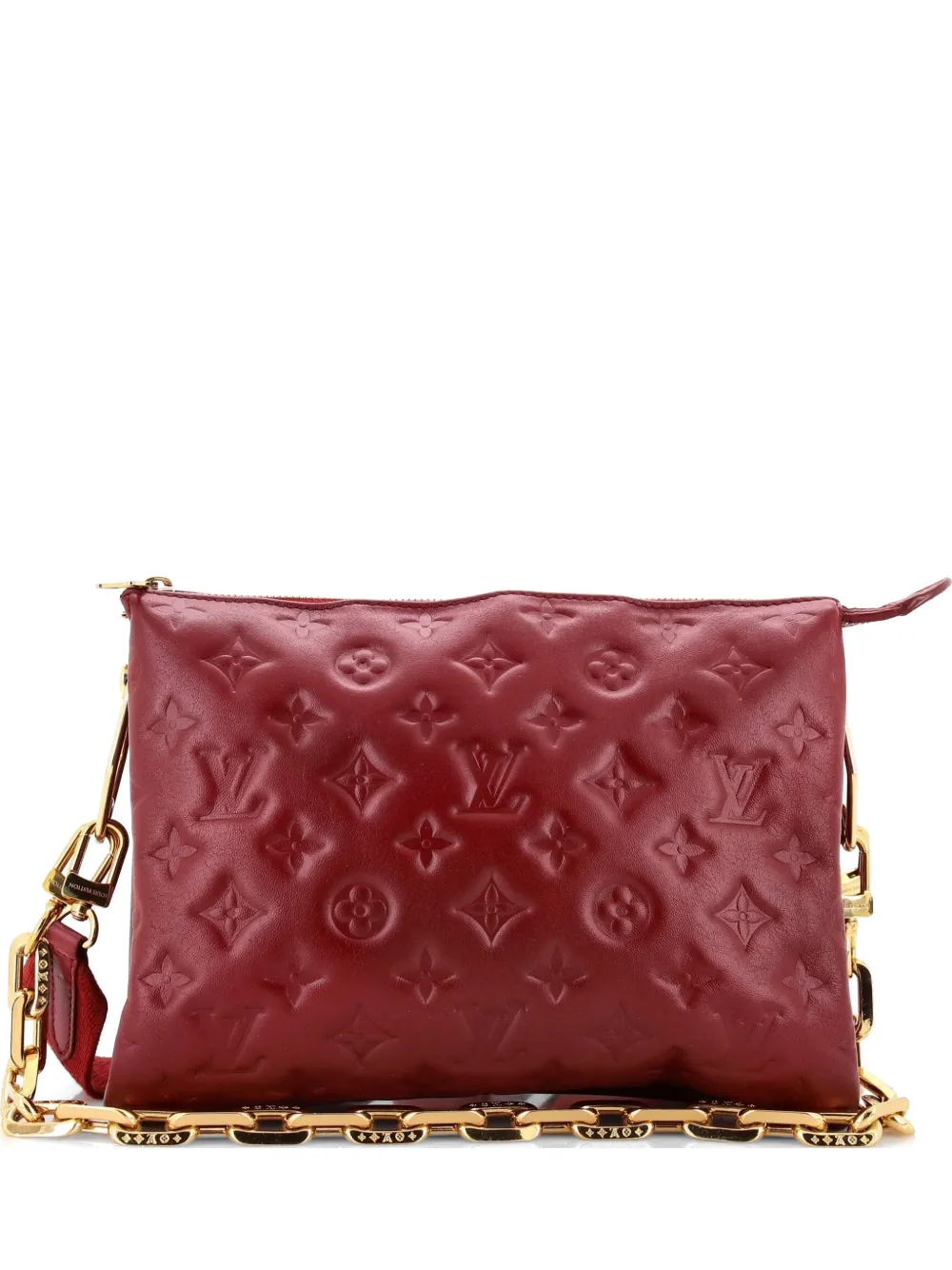Louis Vuitton Pre-Owned Coussin Bag Monogram Embossed Lambskin PM crossbody bag - Rosso