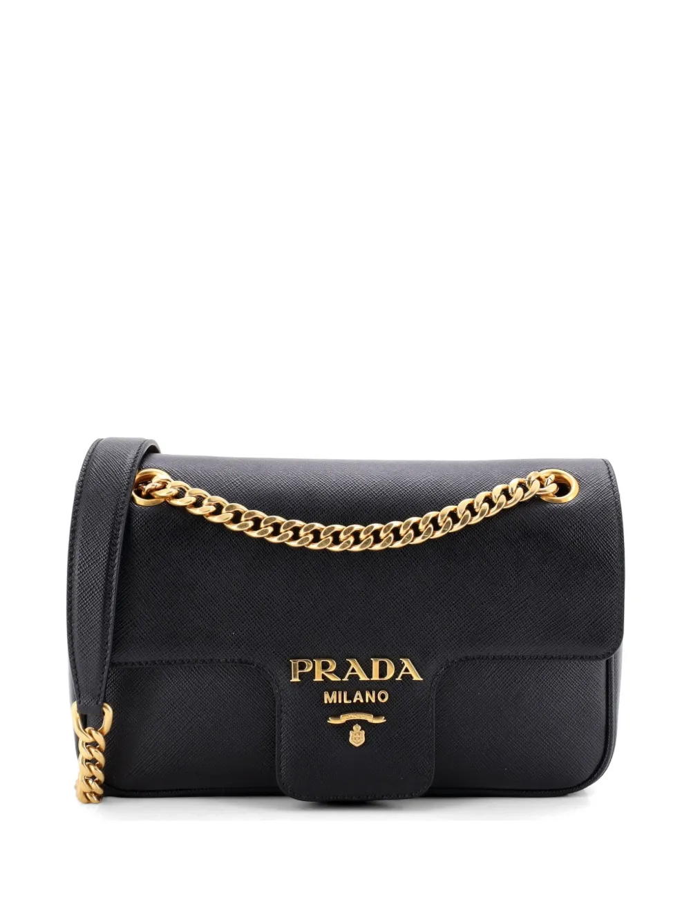 Pattina Flap Shoulder Bag Saffiano Leather Small Crossbody Bag