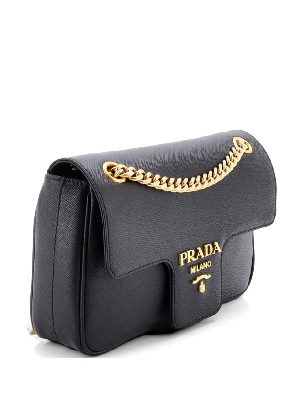 Pattina Flap Shoulder Bag Saffiano Leather Small Crossbody Bag
