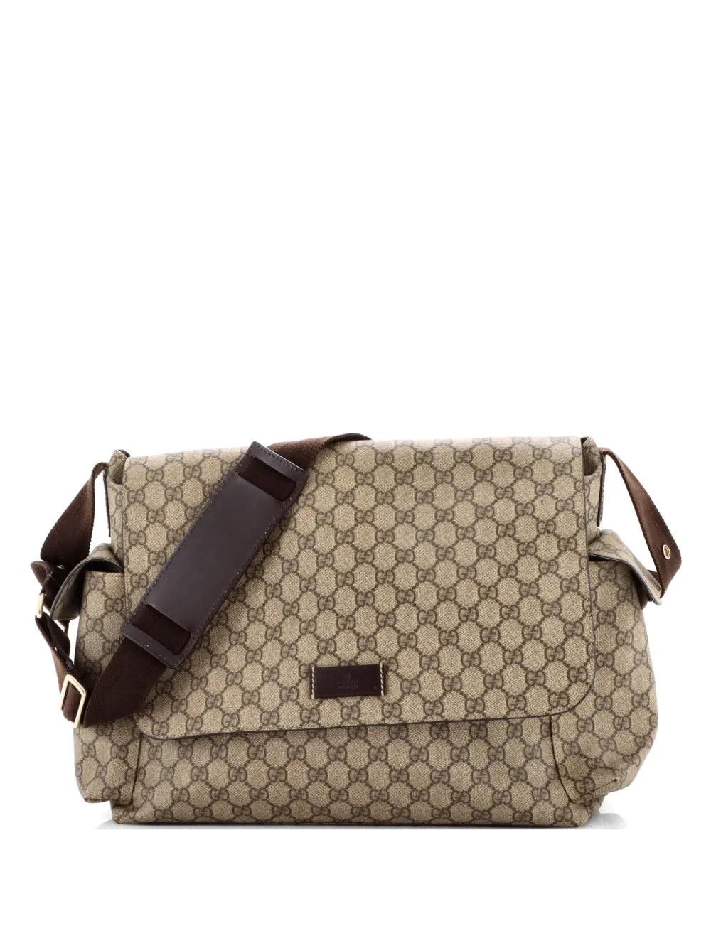 Gucci Pre-Owned Diaper Bag GG Coated Canvas crossbody bag - Marrone