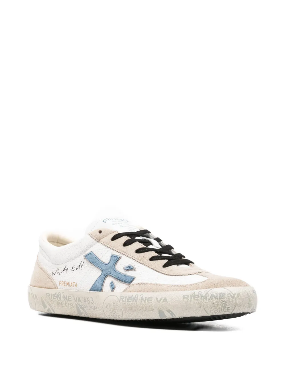 Premiata Sneakers met patch Beige