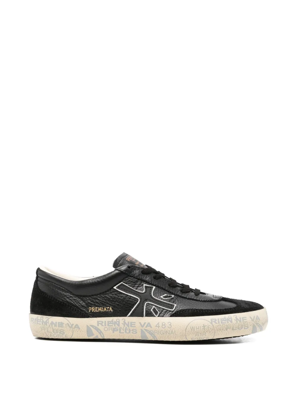 Premiata David suède sneakers Zwart