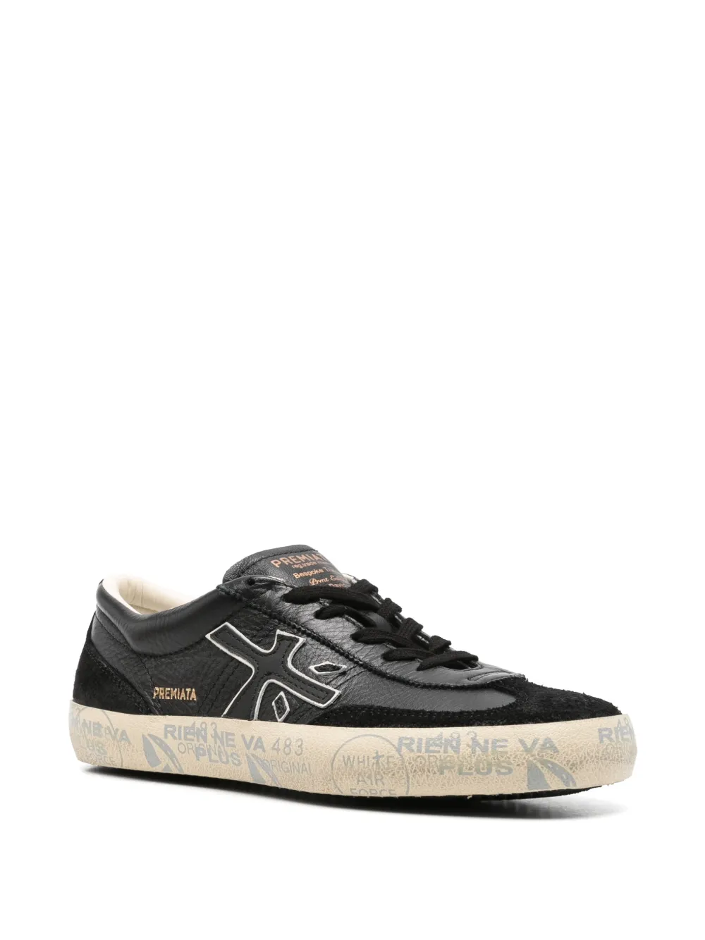 Premiata David suède sneakers Zwart