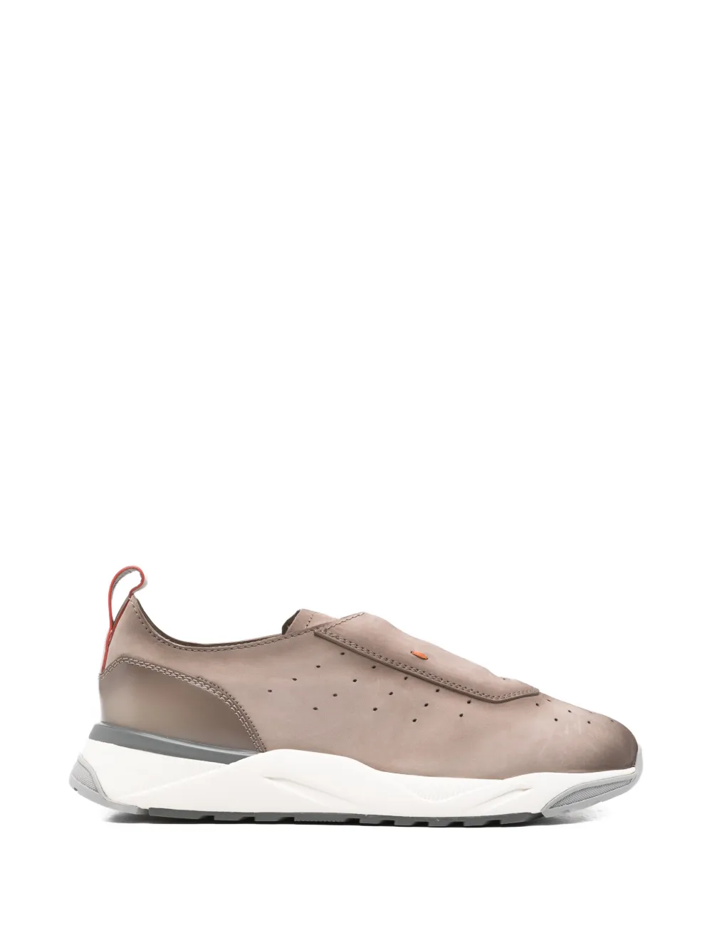 Santoni perforated innova sneakers - Nude