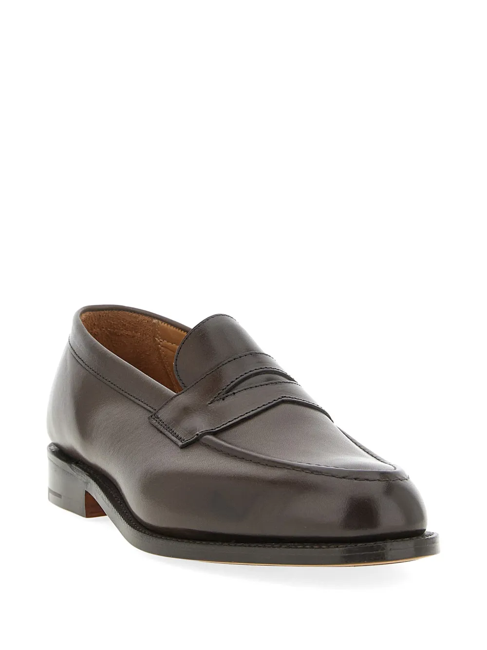Tricker's Harvard leren loafers Bruin