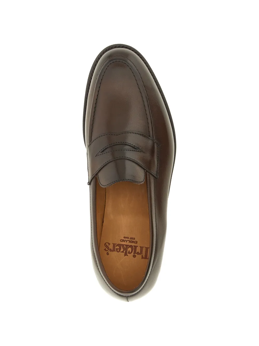 Tricker's Harvard leren loafers Bruin
