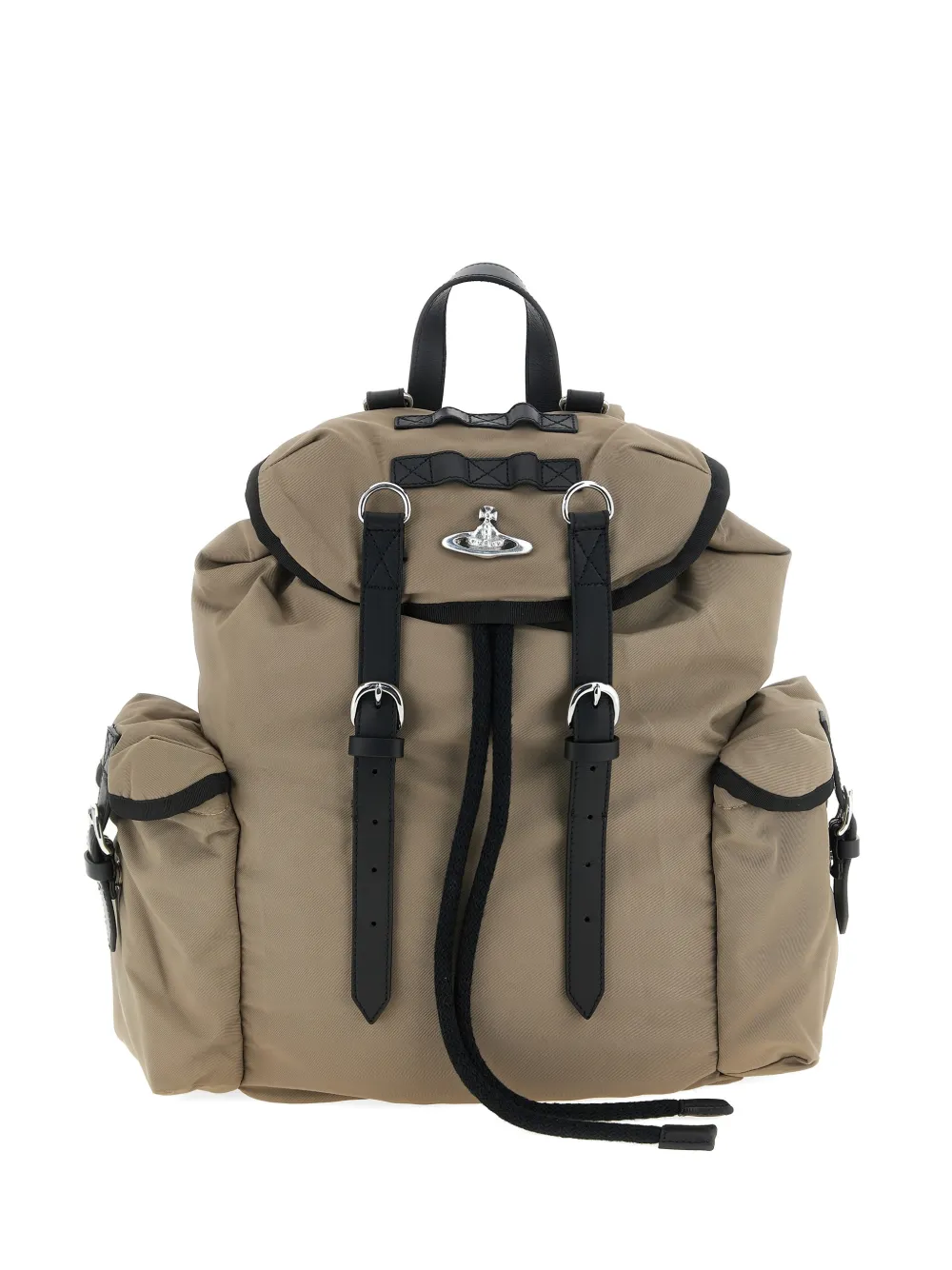 Vivienne Westwood Highland padded logo-detail backpack - Toni neutri