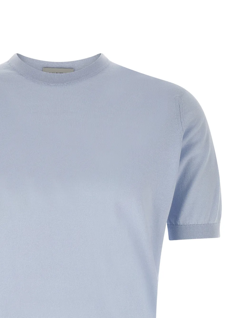 John Smedley Kempton T-shirt met ronde hals Blauw