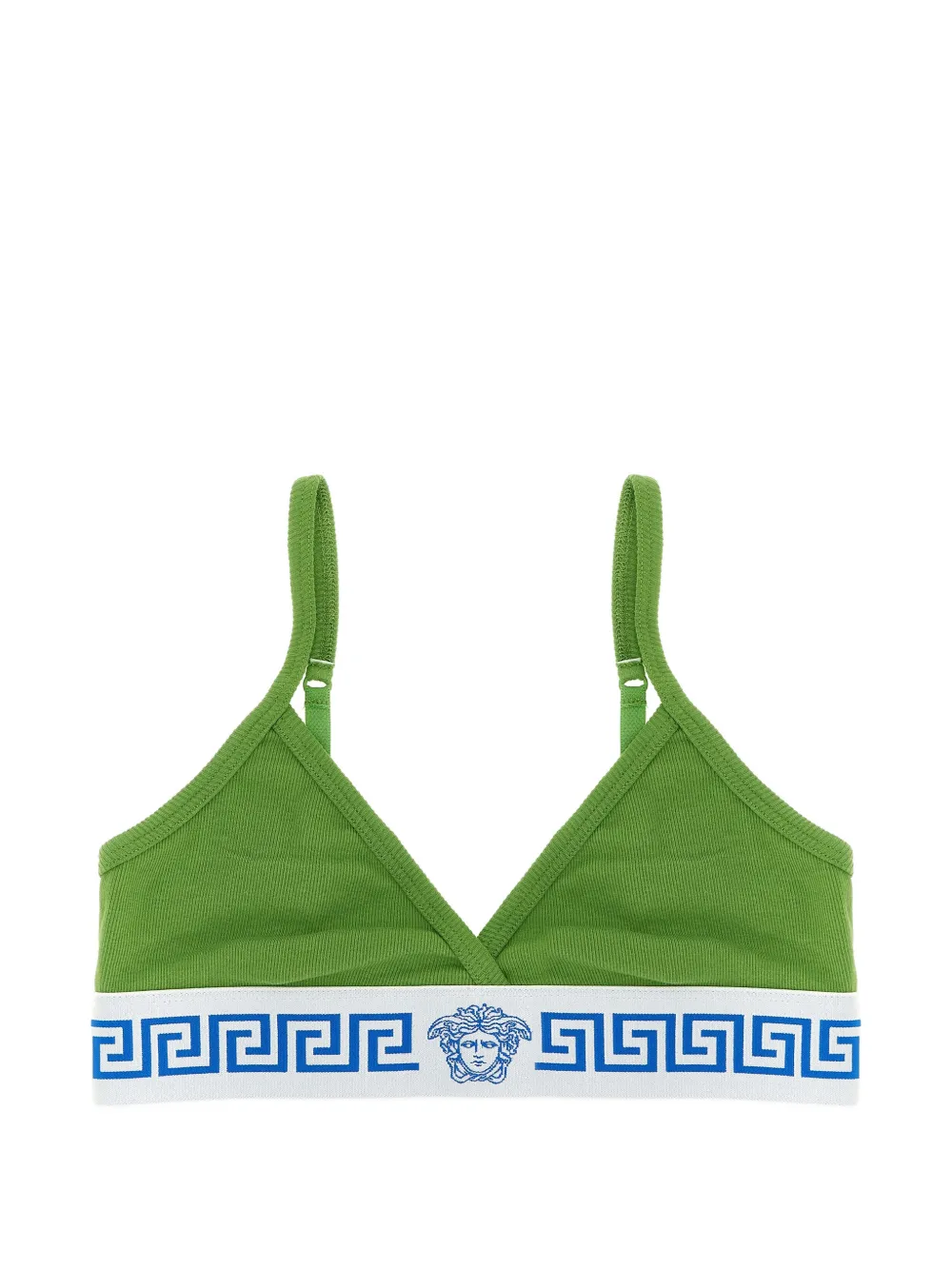 Versace Medusa ribbed bra - Verde