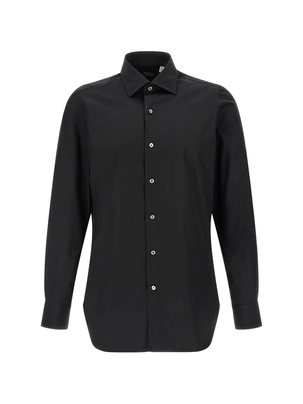 Finamore 1925 Napoli Napoli collar cotton shirt - Nero