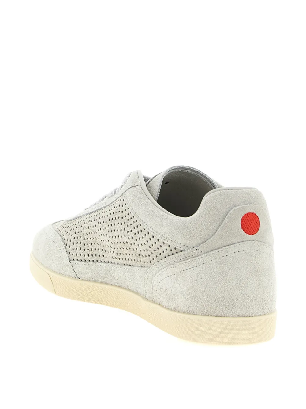 Kiton Openwork suède sneakers Grijs