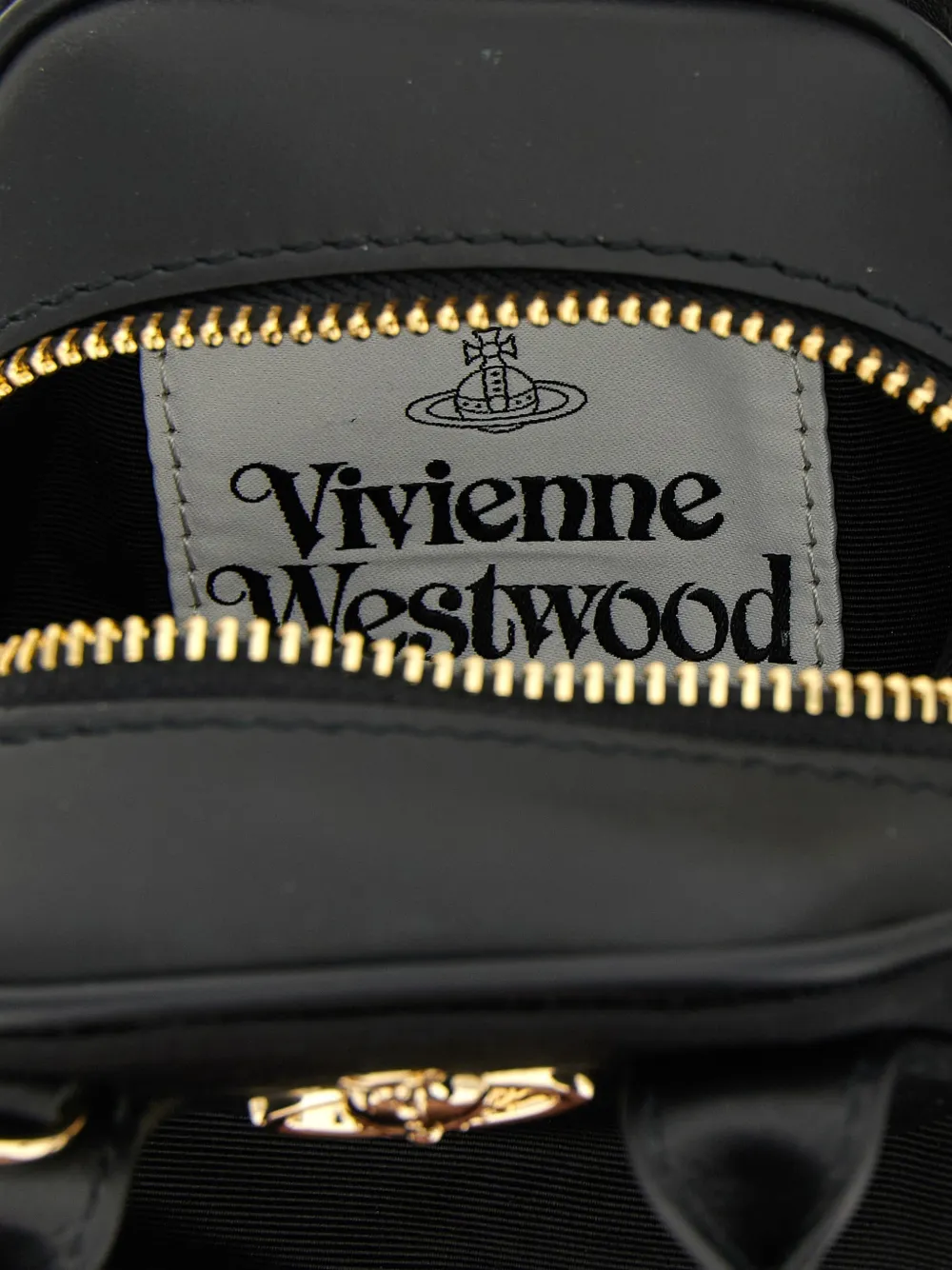 Vivienne Westwood Yasmine mini-shopper met logodetail Zwart