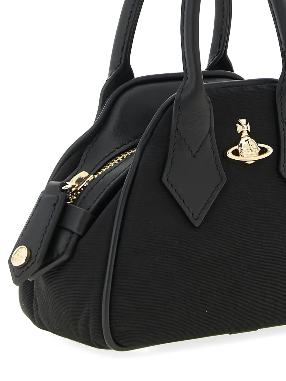 Vivienne Westwood Yasmine mini-shopper met logodetail Zwart