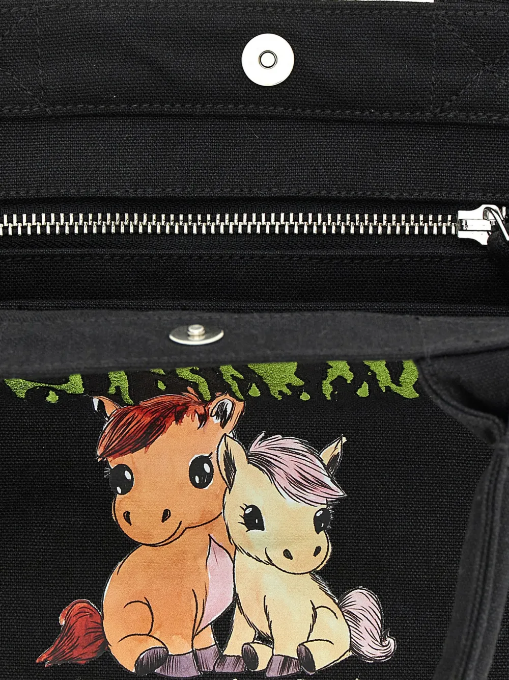 small logo-print tote bag