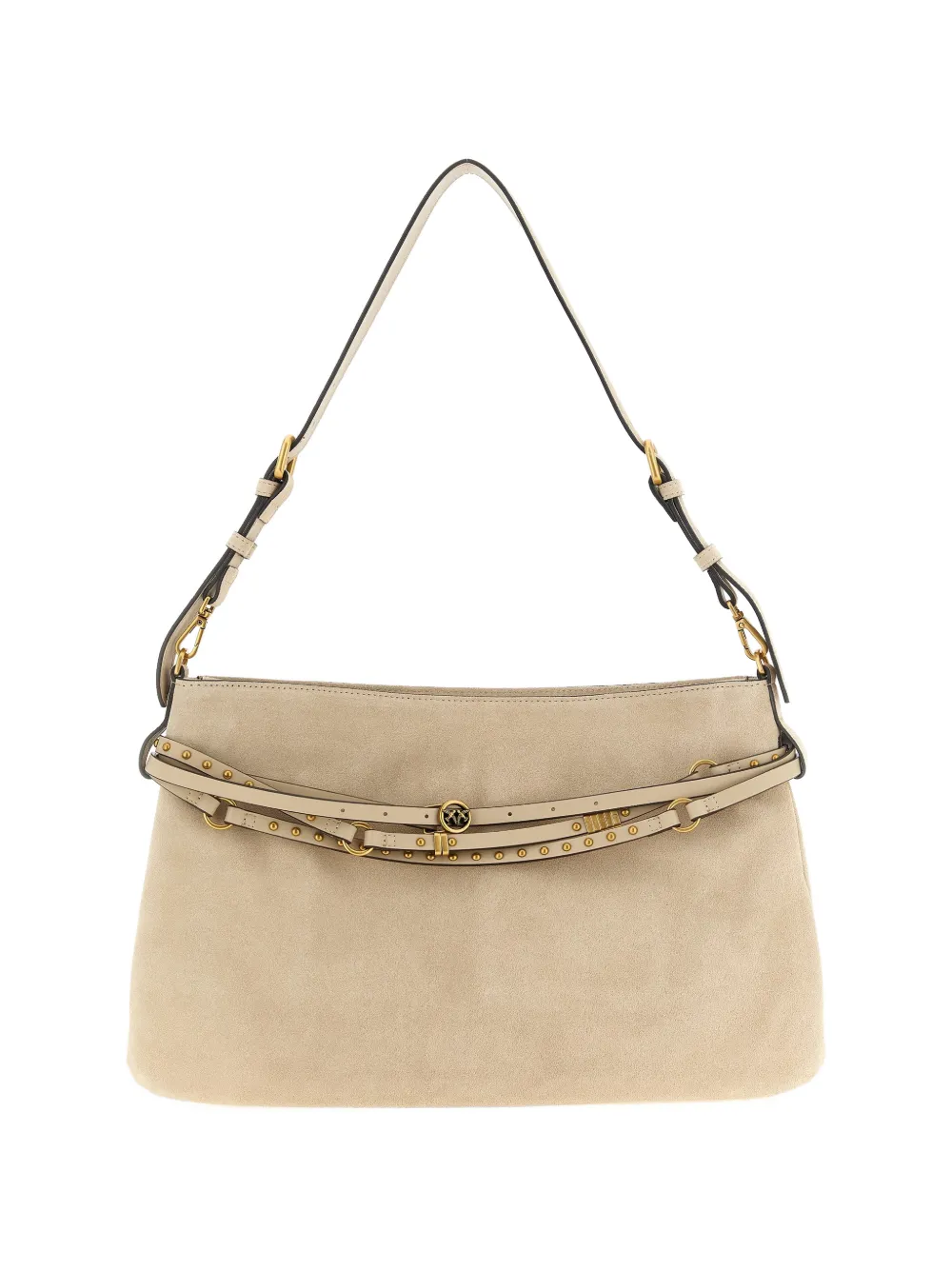 PINKO stud-belt shoulder bag - Toni neutri