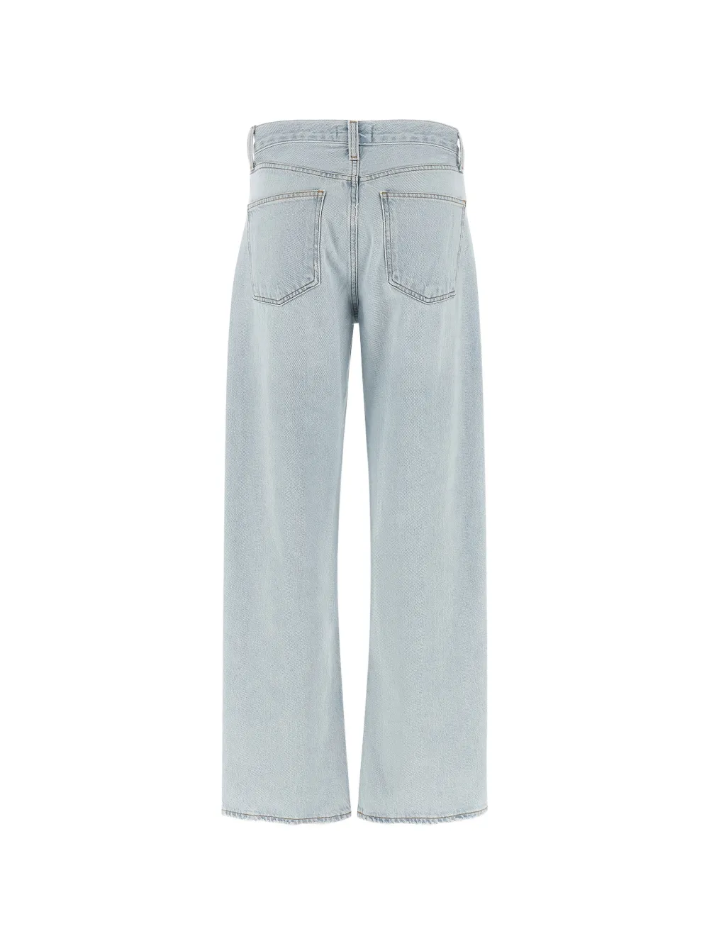 AGOLDE Arc jeans met contrasterende stiksels en vijf zakken Blauw