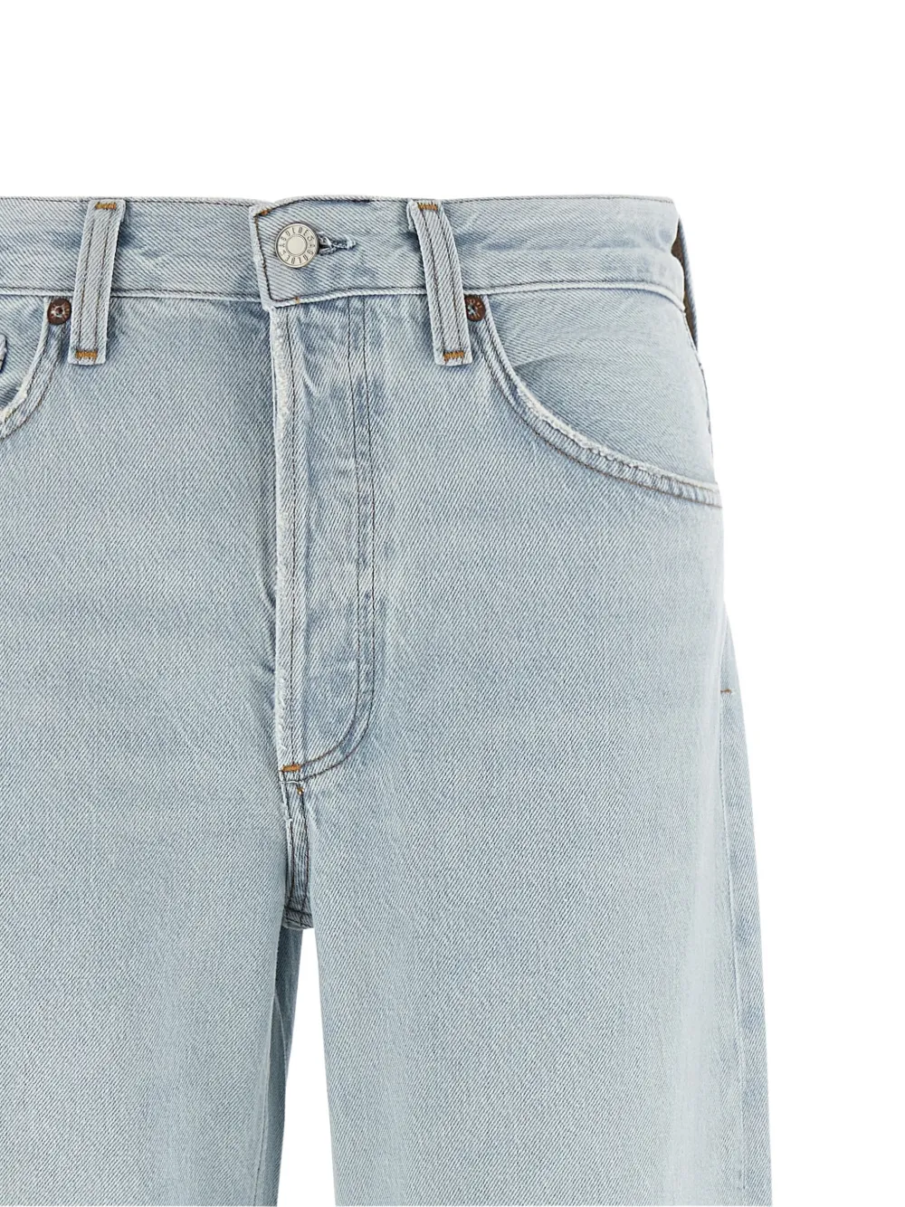 AGOLDE Arc jeans met contrasterende stiksels en vijf zakken Blauw