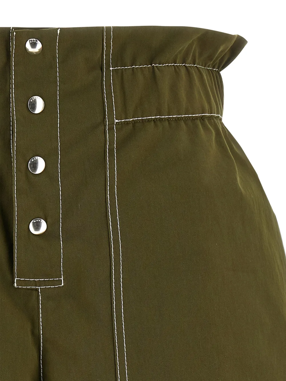 Marni Shorts met contrasterende stiksels Groen
