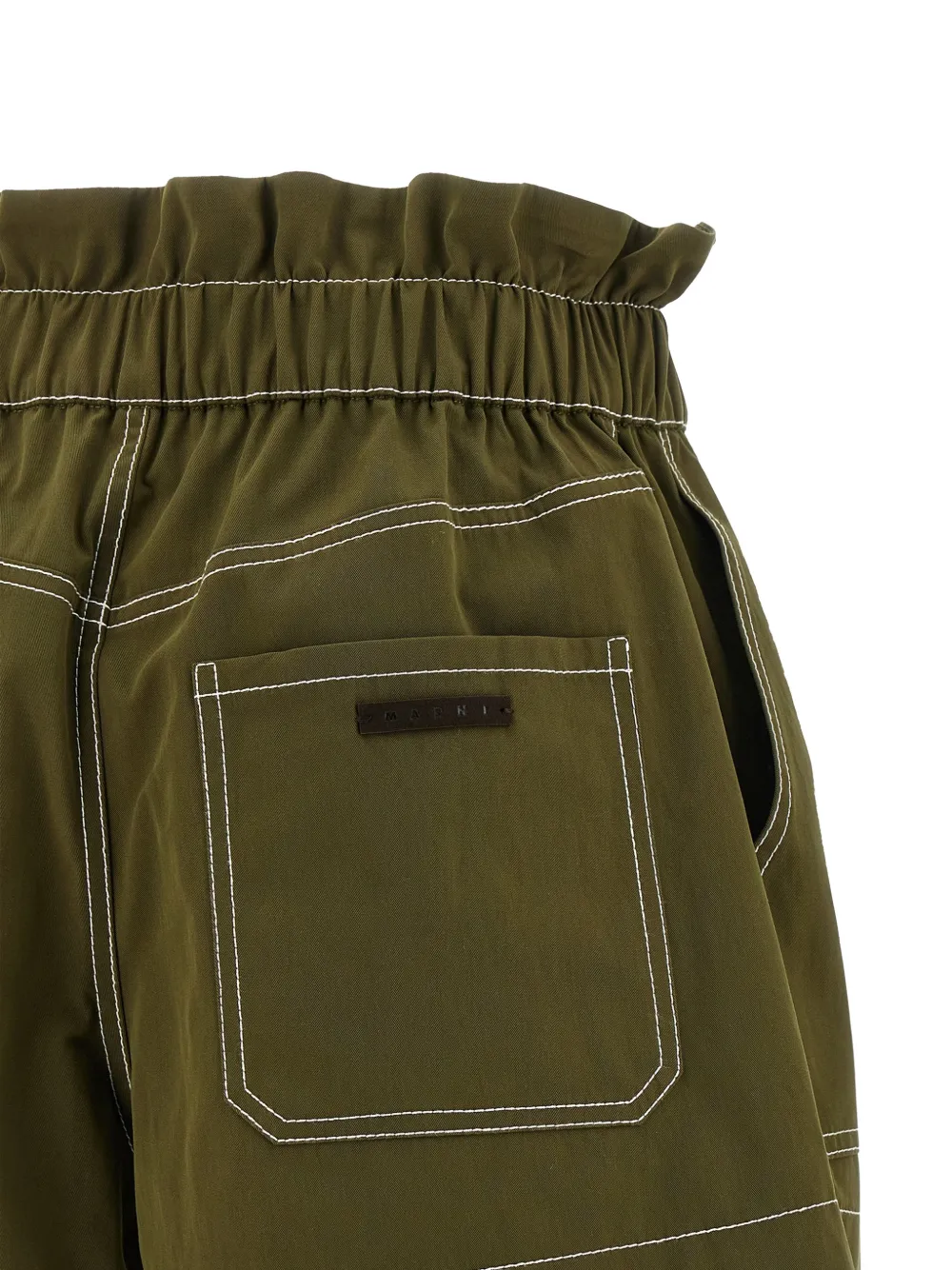 Marni Shorts met contrasterende stiksels Groen