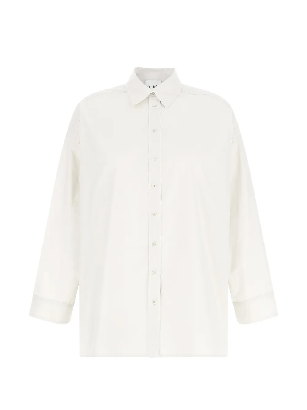 Nude Popeline katoenen blouse Wit