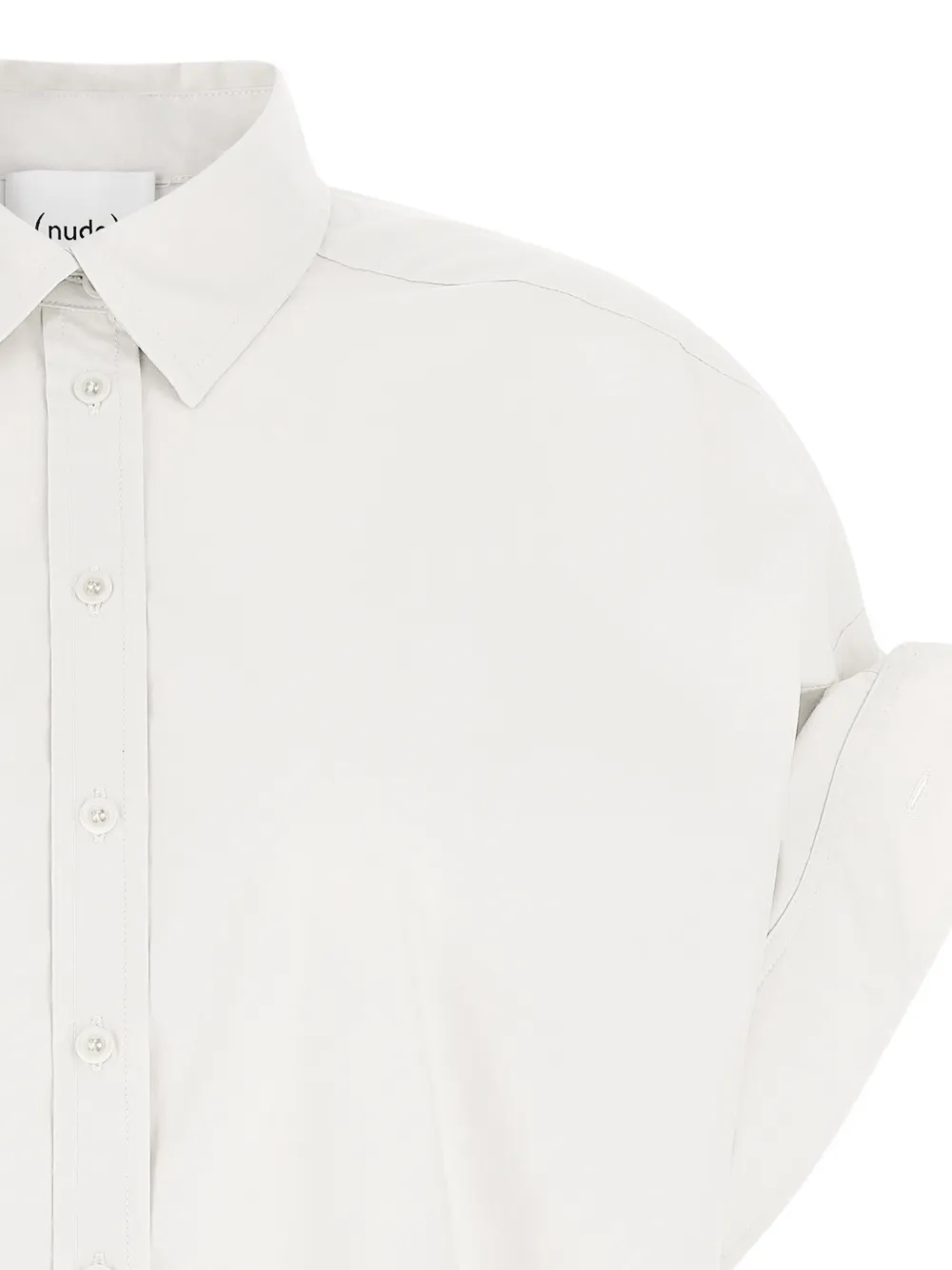 Nude Popeline katoenen blouse Wit