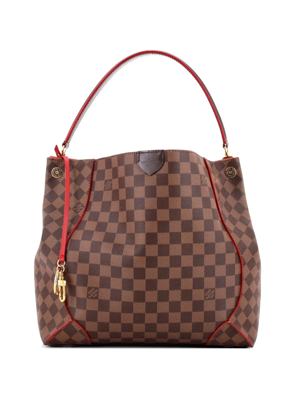 Louis Vuitton Pre-Owned Caissa Damier with Leather hobo bag - Marrone