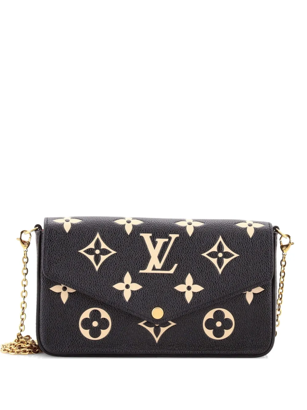 Louis Vuitton Pre-Owned Felicie Pochette Bicolor Monogram Empreinte Giant crossbody bag - Schwarz