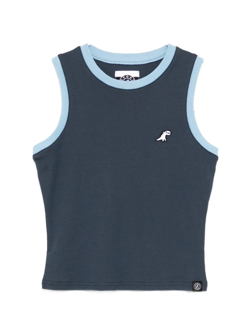 SPORT b. by agnès b. Dino logo-patched tank top - Blu