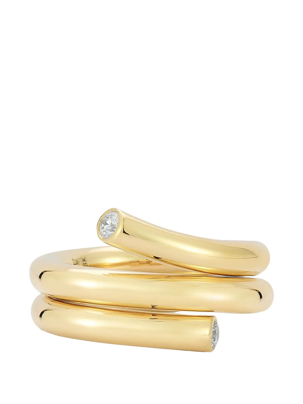 Walters Faith End Double Row Thoby Spiral diamond ring - Oro