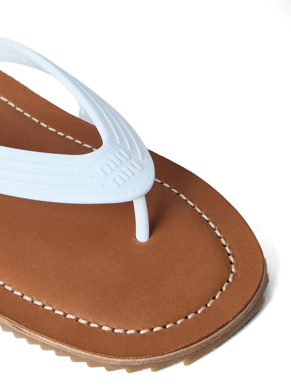 Miu Teenslippers met textuur Wit