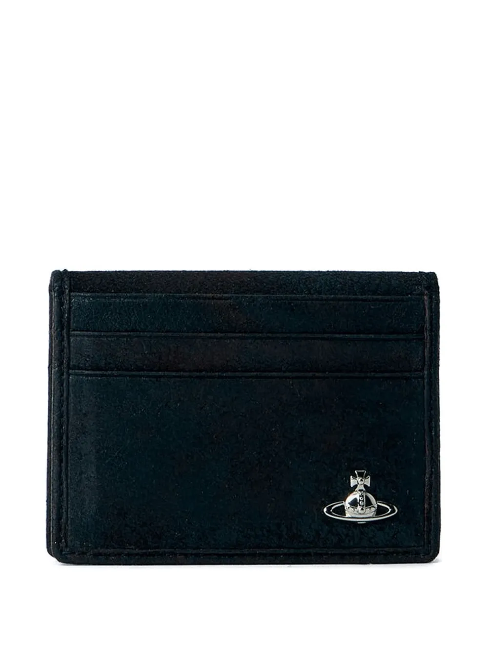Vivienne Westwood logo leather cardholder - Nero
