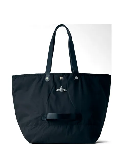 Vivienne Westwood logo plaque leather handle tote bag