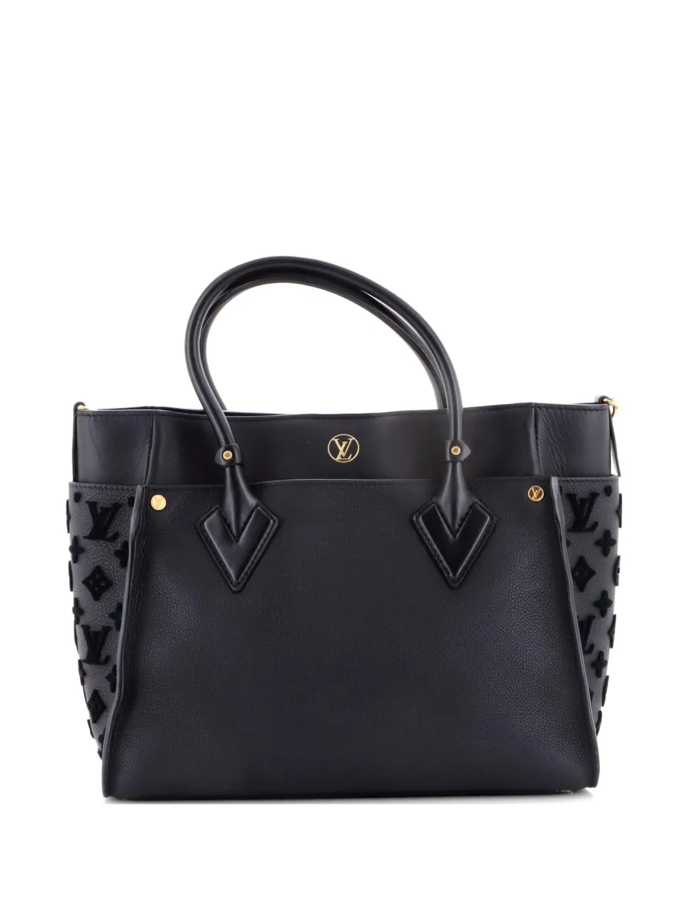 On My Side Monogram Tuffetage Leather MM tote bag