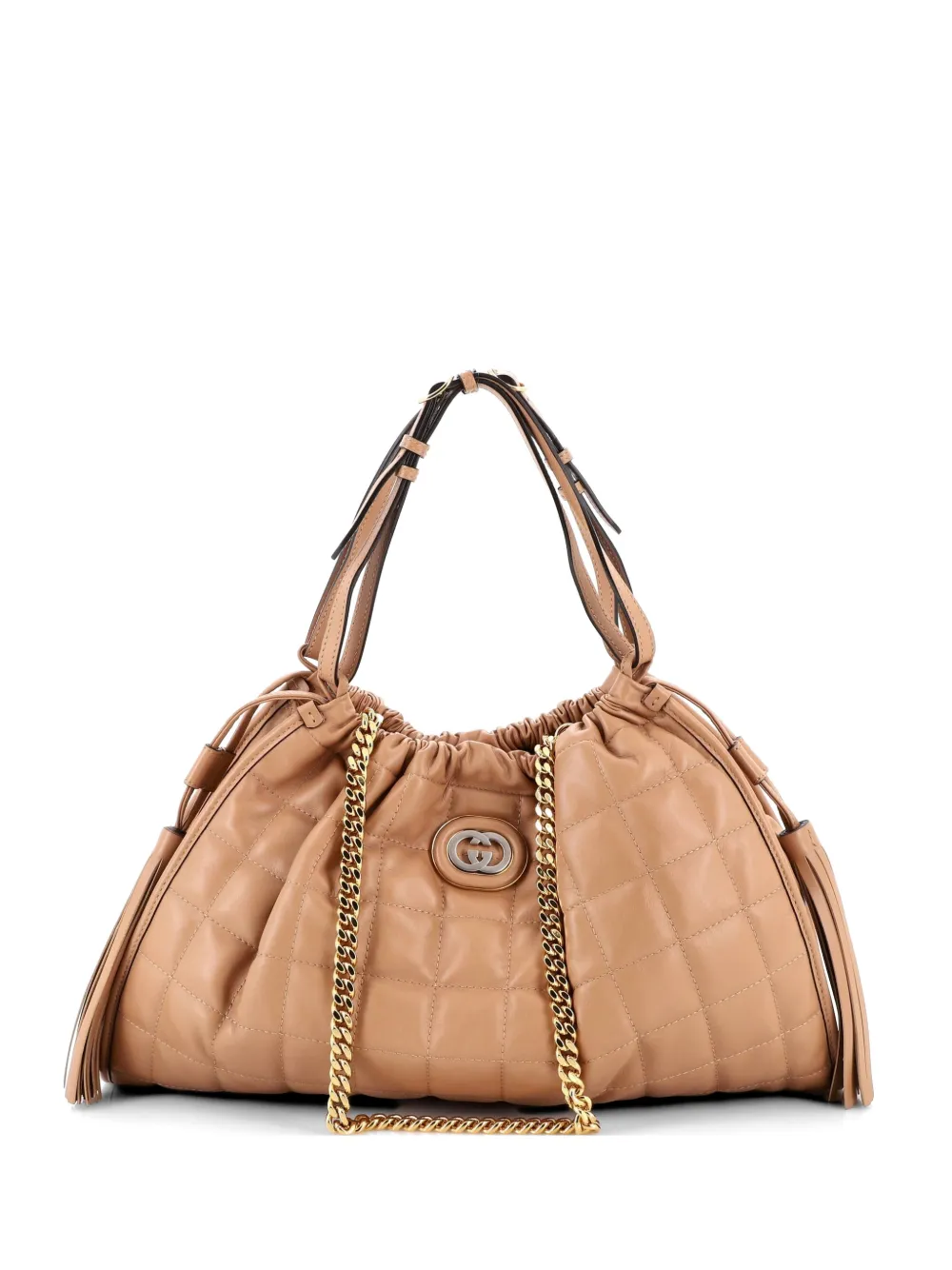 Gucci Pre-Owned Deco Matelasse Leather Medium tote bag - Toni neutri