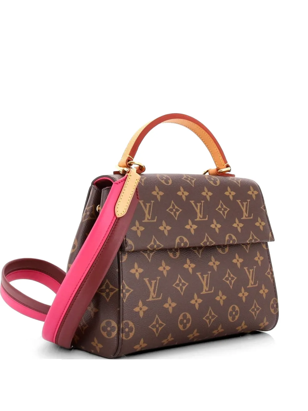 Louis Vuitton Pre-Owned Cluny Top Handle Bag Monogram Canvas BB satchel - Marrone