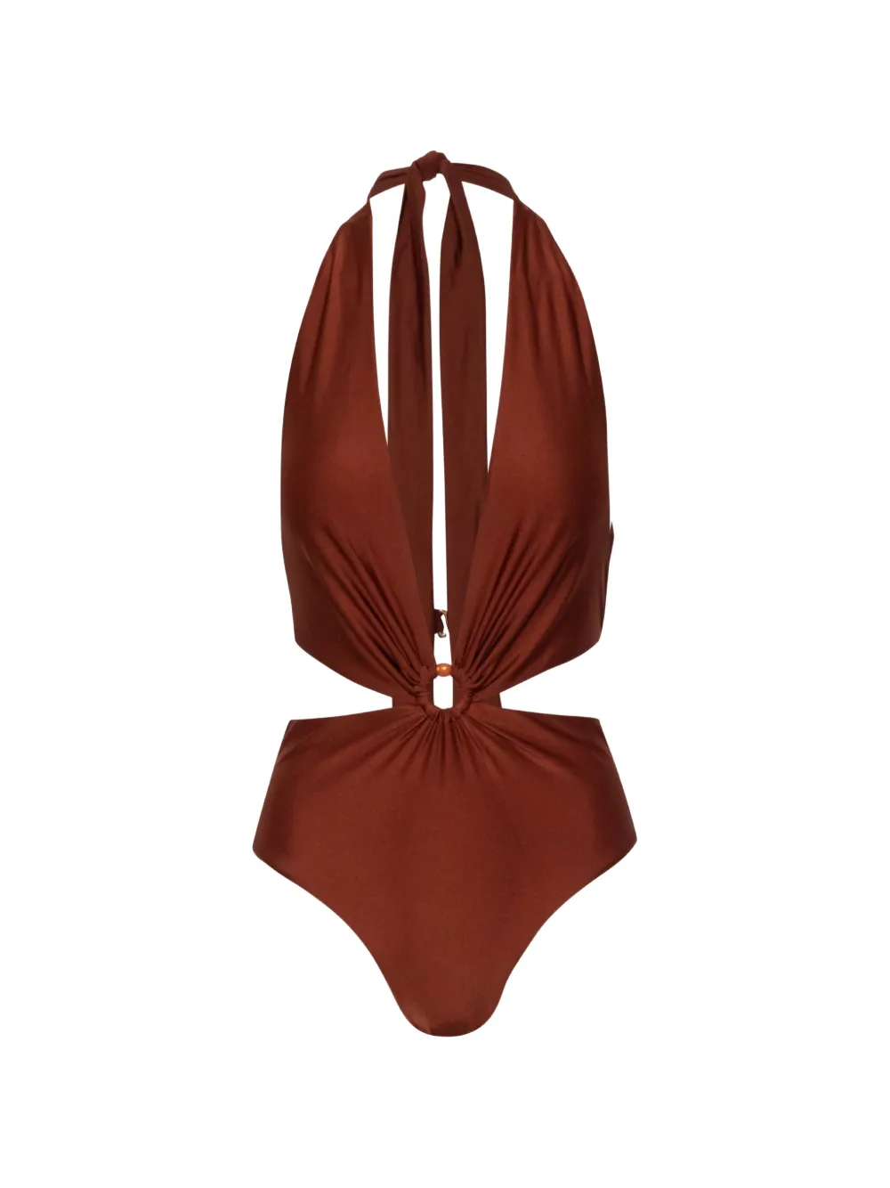 Baobab Costume da bagno Selena con scollo a V - Rosso
