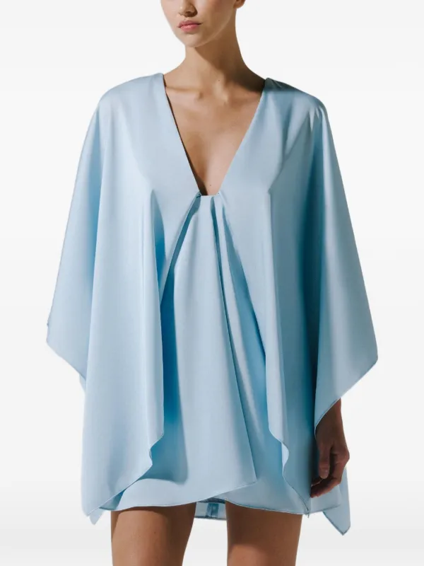 Baobab Pietro Mini V-neck Dress | Blue